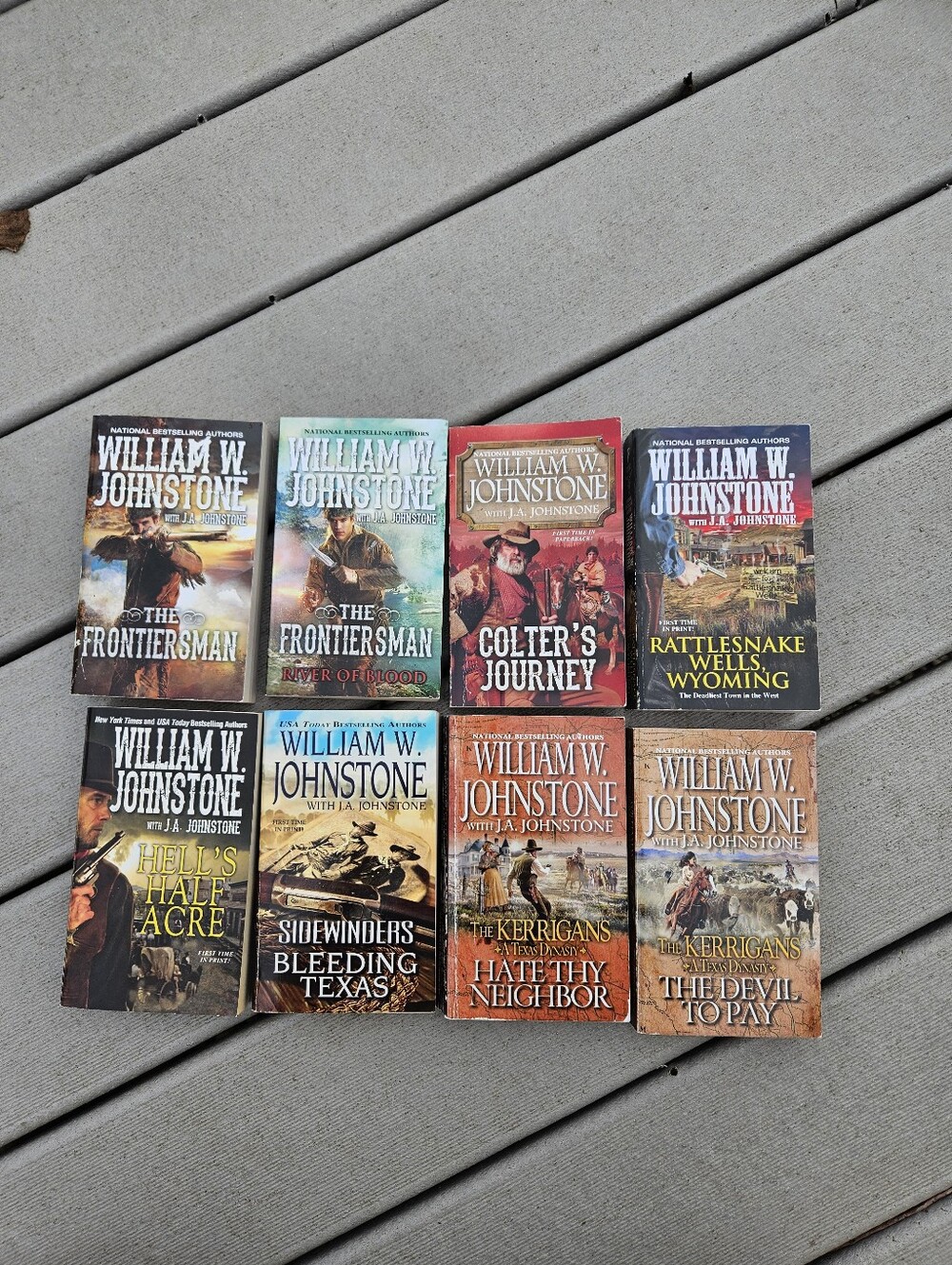 William W JA Johnstone Western Book Lot 8 Paperbacks Frontiersman Kerrigans PB